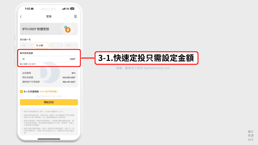 ACE 快速定投