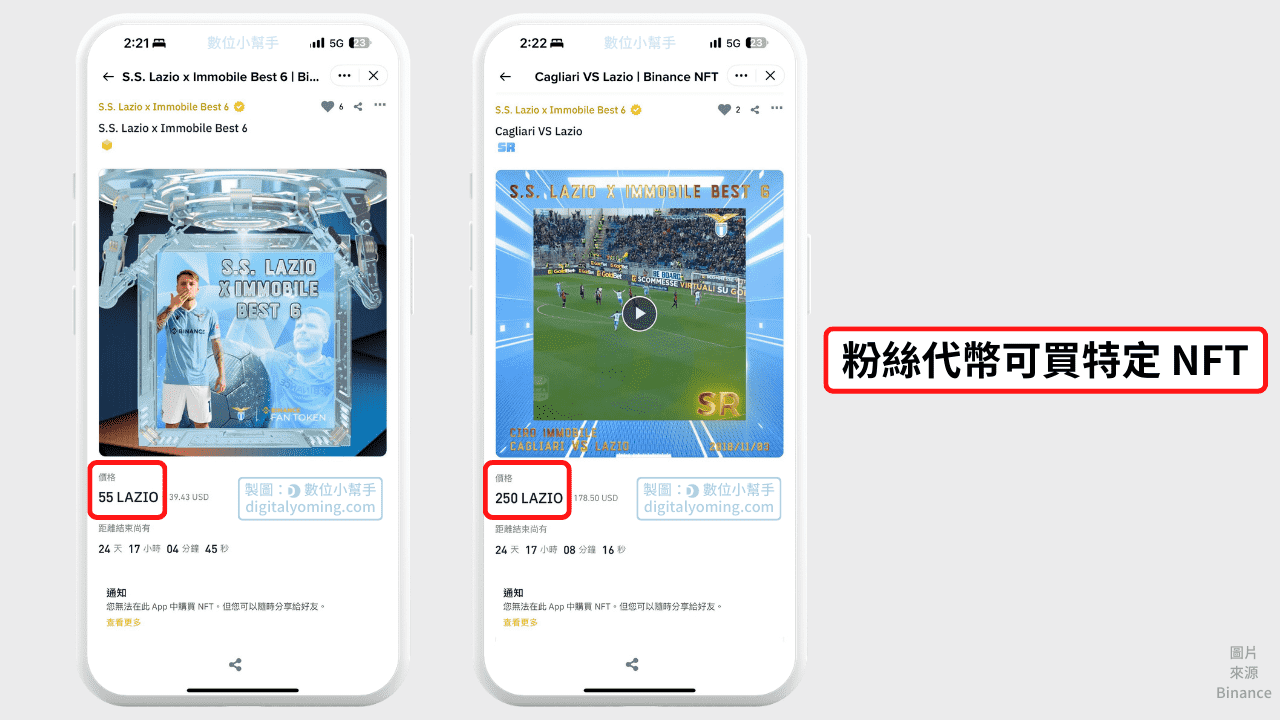 用粉絲代幣買賣NFT