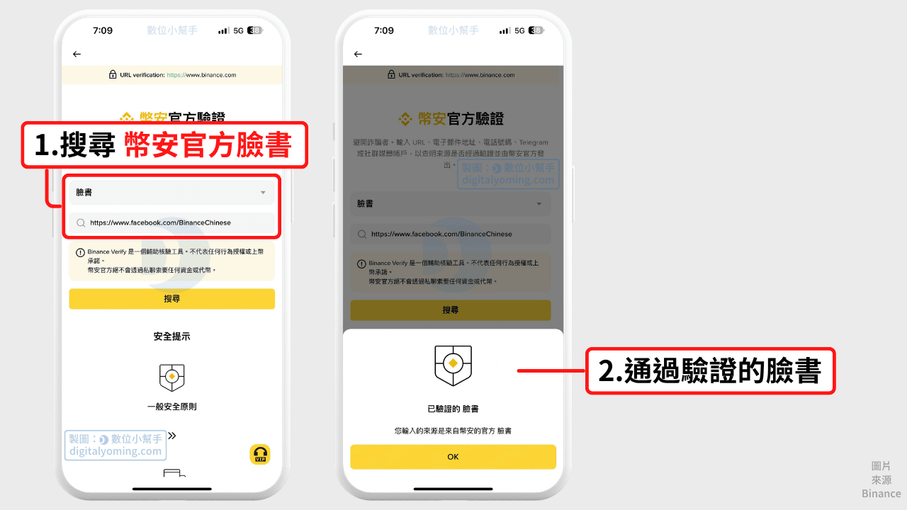 通過驗證的臉書帳號