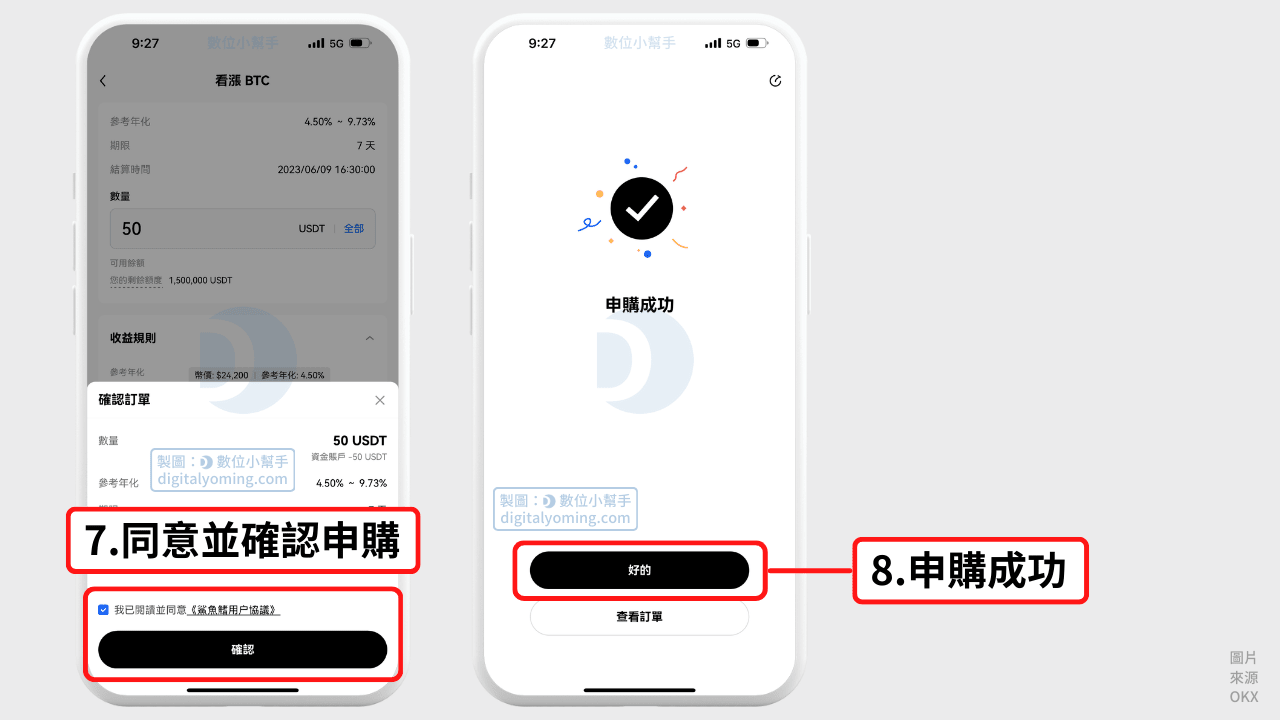 確認申購 OKX 鯊魚鰭